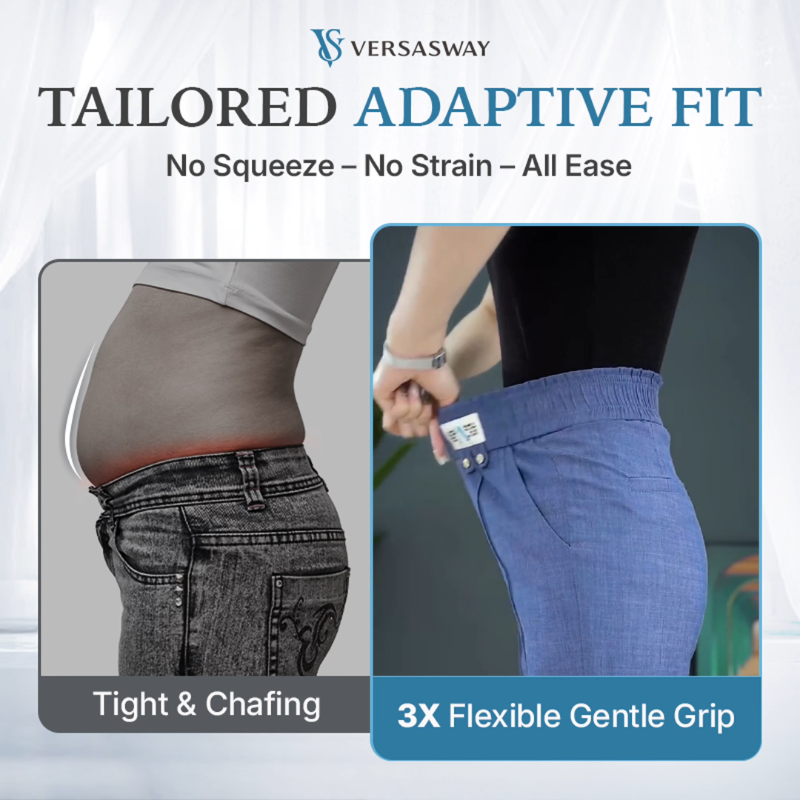 VersaSway - Ultra Smooth High Rise Elastic Waist Comfy Pants