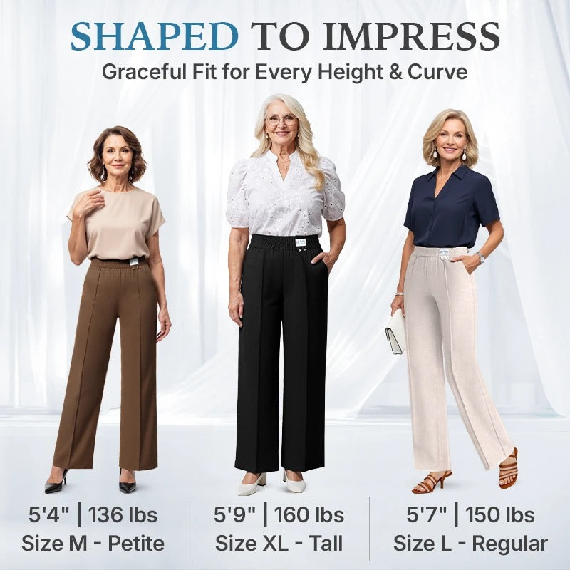 VersaSway - Ultra Smooth High Rise Elastic Waist Comfy Pants