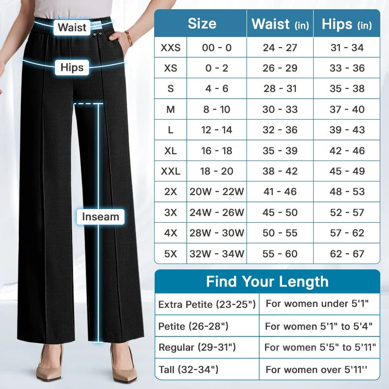 VersaSway - Ultra Smooth High Rise Elastic Waist Comfy Pants