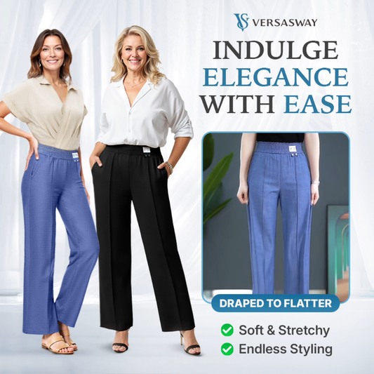 VersaSway - Ultra Smooth High Rise Elastic Waist Comfy Pants